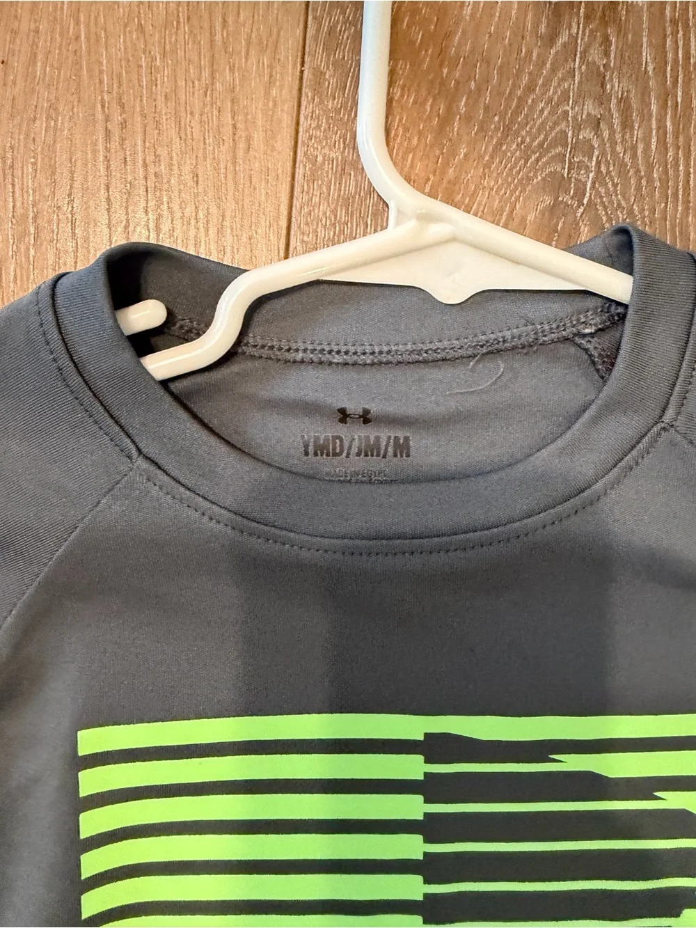 Under Armour Boys' Short Sleeve Tees - Black & Gray with Lime Accent